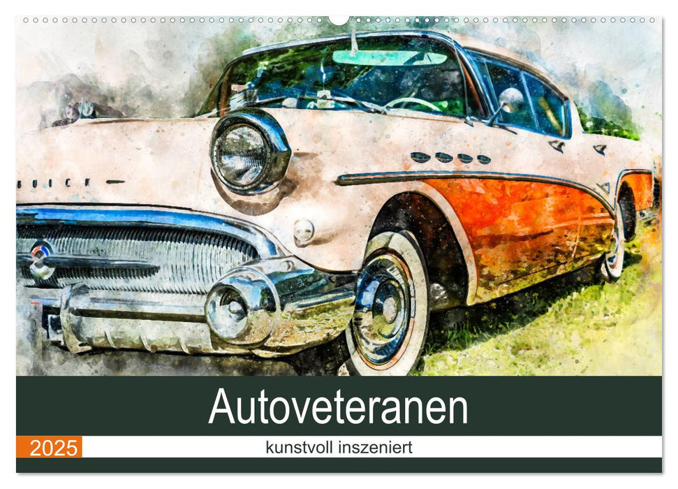 Autoveteranen - kunstvoll inszeniert (CALVENDO Wandkalender 2025)