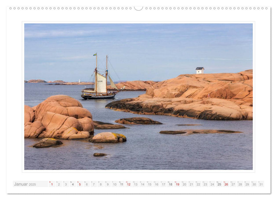 Bohuslän. Lysekil - Fiskebäckskil - Grundsund (CALVENDO Premium Wandkalender 2025)