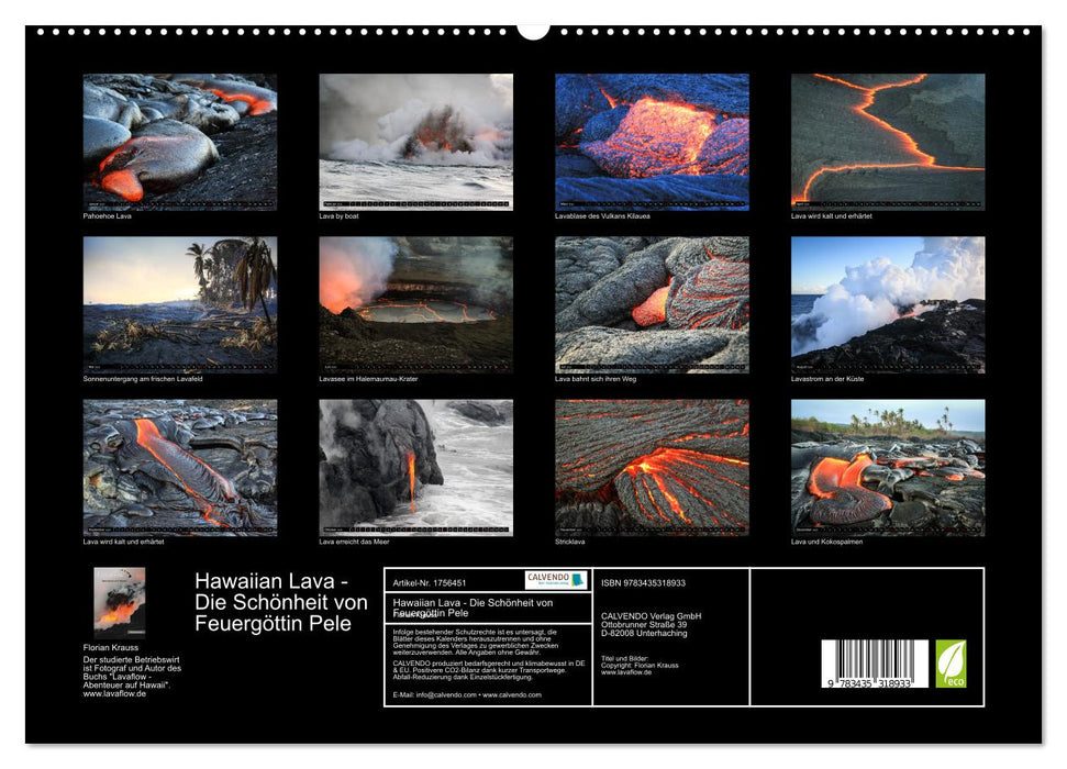 Hawaiian Lava - Die Schönheit von Feuergöttin Pele (CALVENDO Premium Wandkalender 2025)