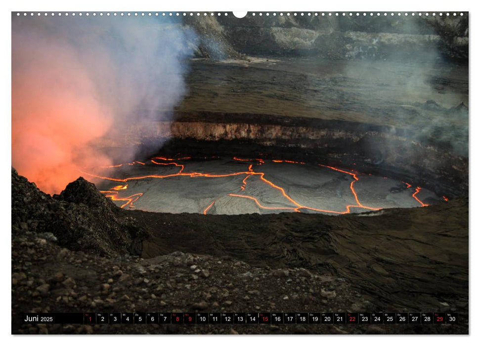 Hawaiian Lava - Die Schönheit von Feuergöttin Pele (CALVENDO Premium Wandkalender 2025)