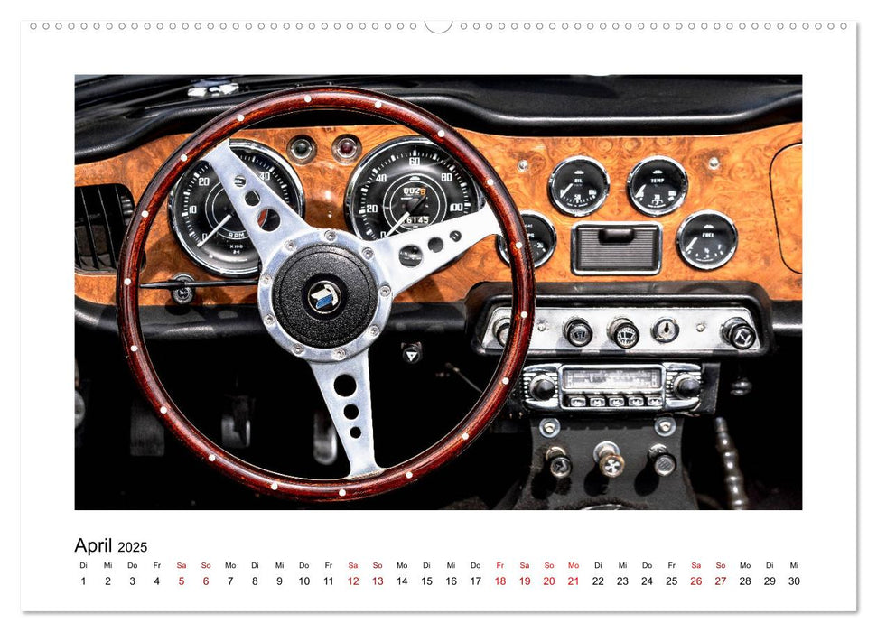 Oldtimer - Cockpits vergangener Zeiten (CALVENDO Premium Wandkalender 2025)