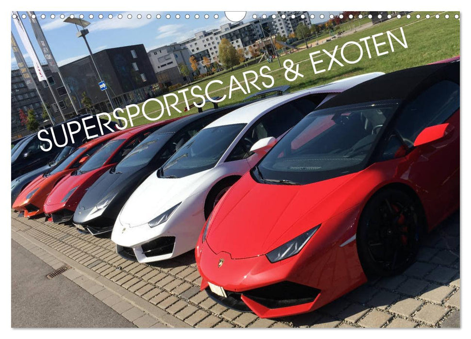 Supersportscars & Exoten (CALVENDO Wandkalender 2025)