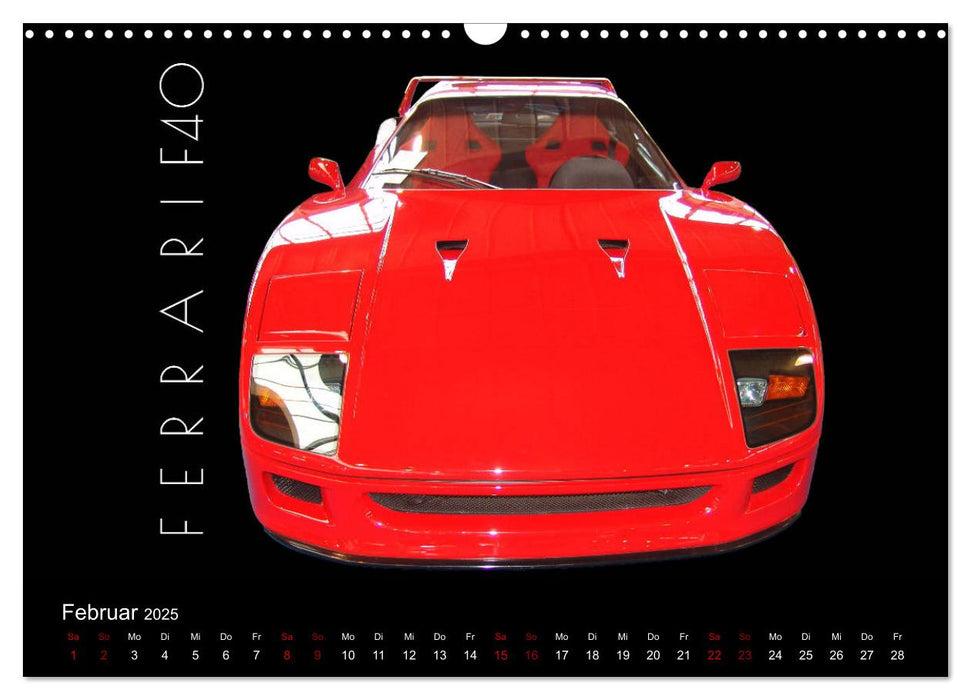 Supersportscars & Exoten (CALVENDO Wandkalender 2025)