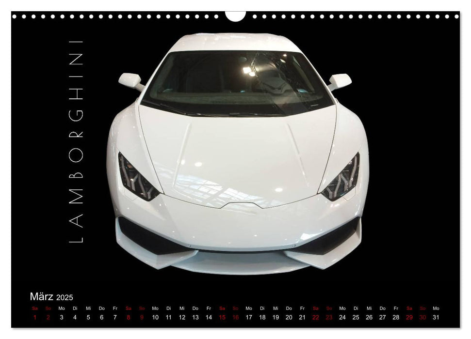 Supersportscars & Exoten (CALVENDO Wandkalender 2025)