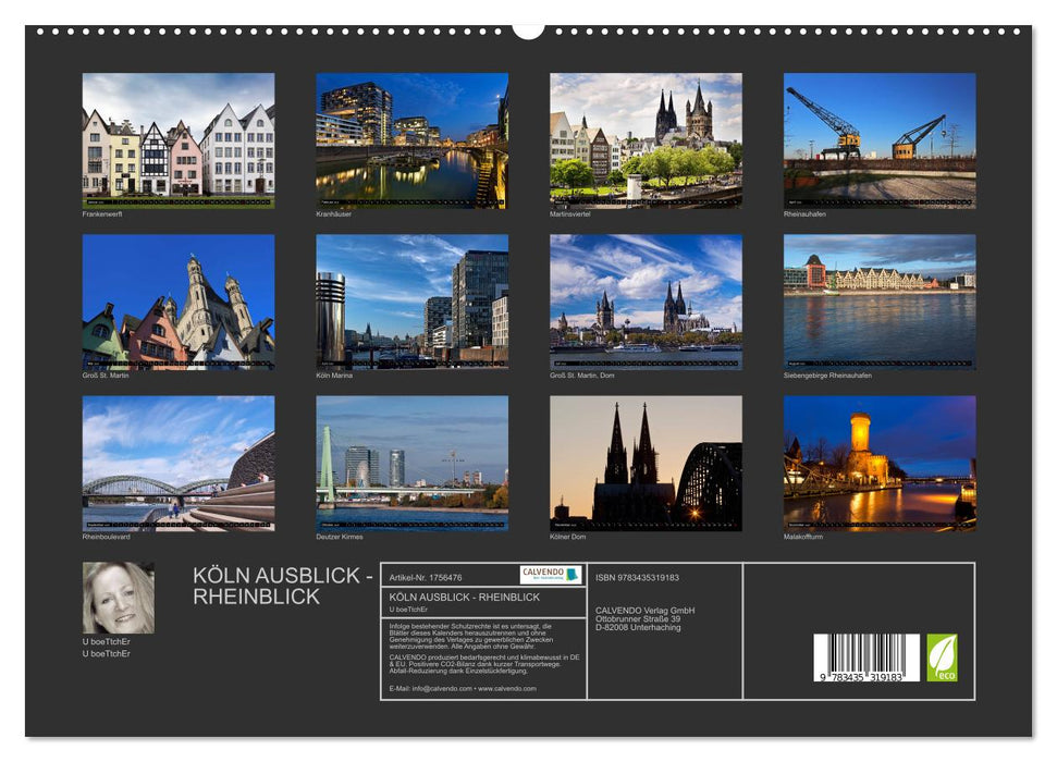 KÖLN AUSBLICK - RHEINBLICK (CALVENDO Premium Wandkalender 2025)