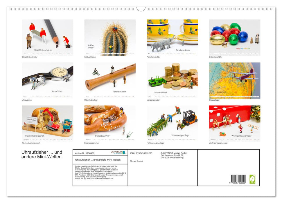 Uhraufzieher ... und andere Mini-Welten (CALVENDO Wandkalender 2025)