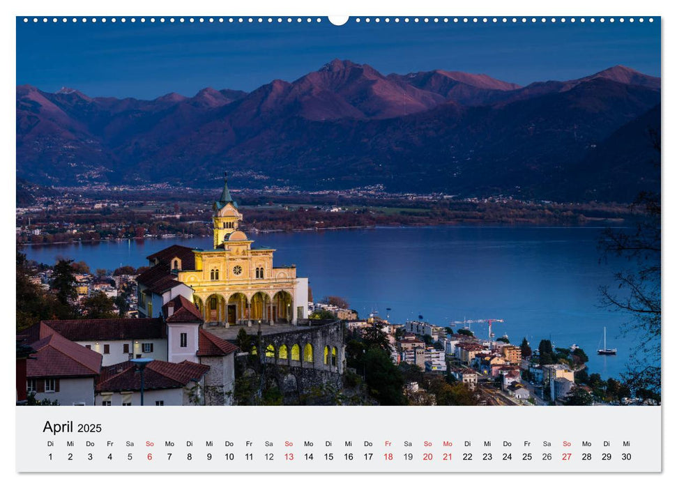 Tessin - Ticino (CALVENDO Premium Wandkalender 2025)