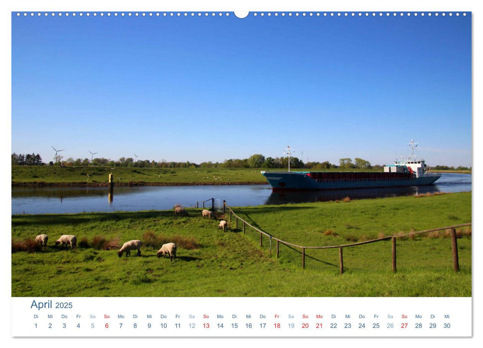 Berne 2025. Impressionen zwischen Weser und Hunte (CALVENDO Premium Wandkalender 2025)