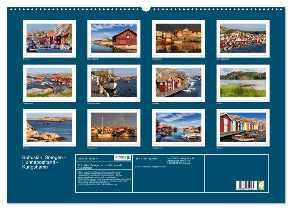 Bohuslän. Smögen - Hunnebostrand - Kungshamn (CALVENDO Wandkalender 2025)