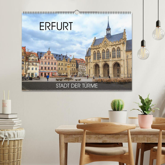 Erfurt - Stadt der Türme (CALVENDO Wandkalender 2025)