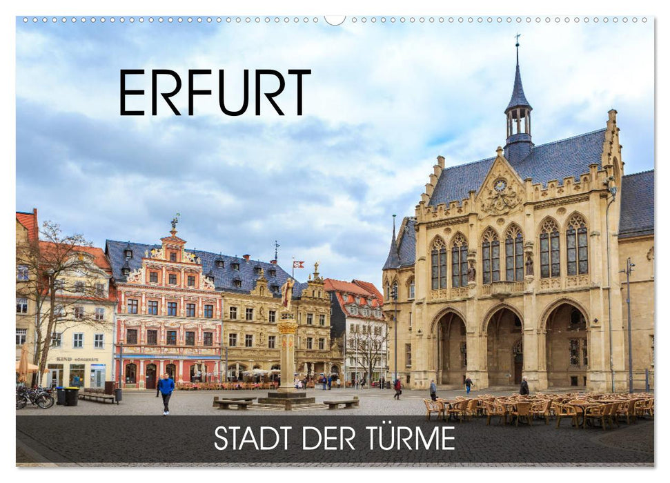 Erfurt - Stadt der Türme (CALVENDO Wandkalender 2025)