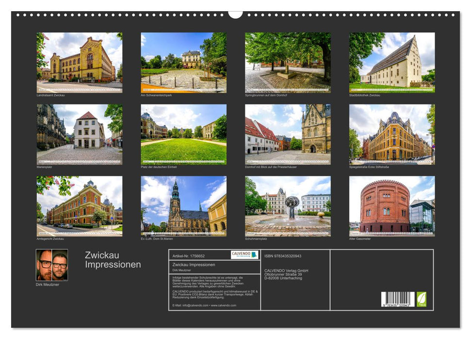 Zwickau Impressionen (CALVENDO Wandkalender 2025)