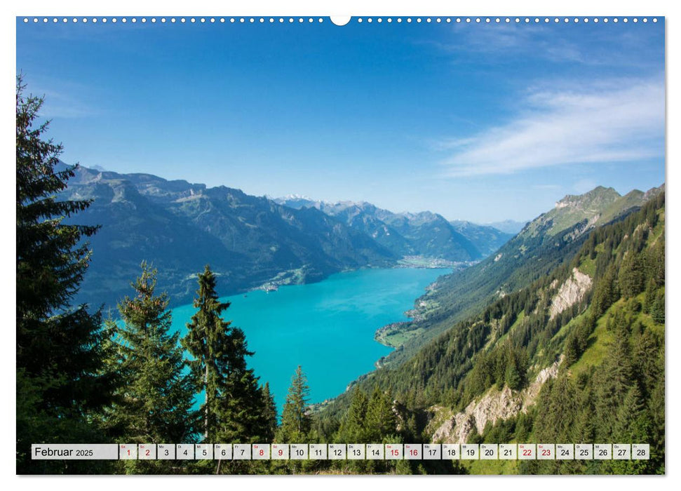 Der Brienzersee - Im Herzen des Berner Oberlandes (CALVENDO Wandkalender 2025)