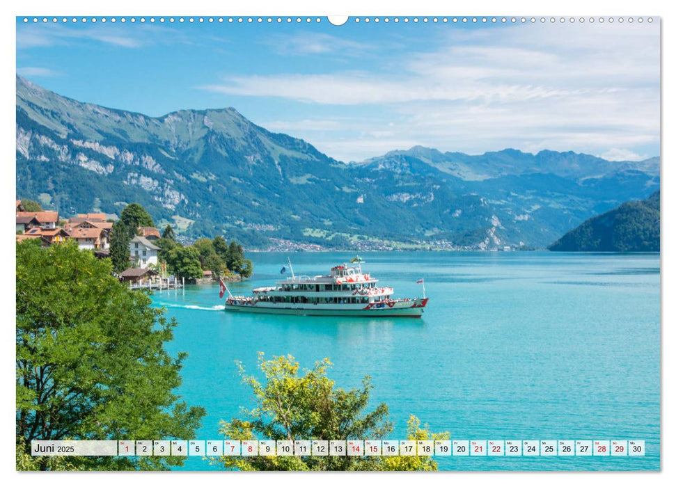 Der Brienzersee - Im Herzen des Berner Oberlandes (CALVENDO Wandkalender 2025)