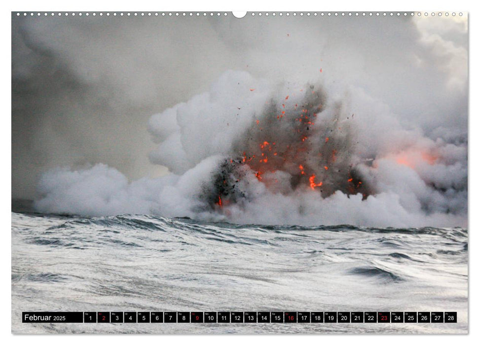 Hawaiian Lava - Die Schönheit von Feuergöttin Pele (CALVENDO Wandkalender 2025)