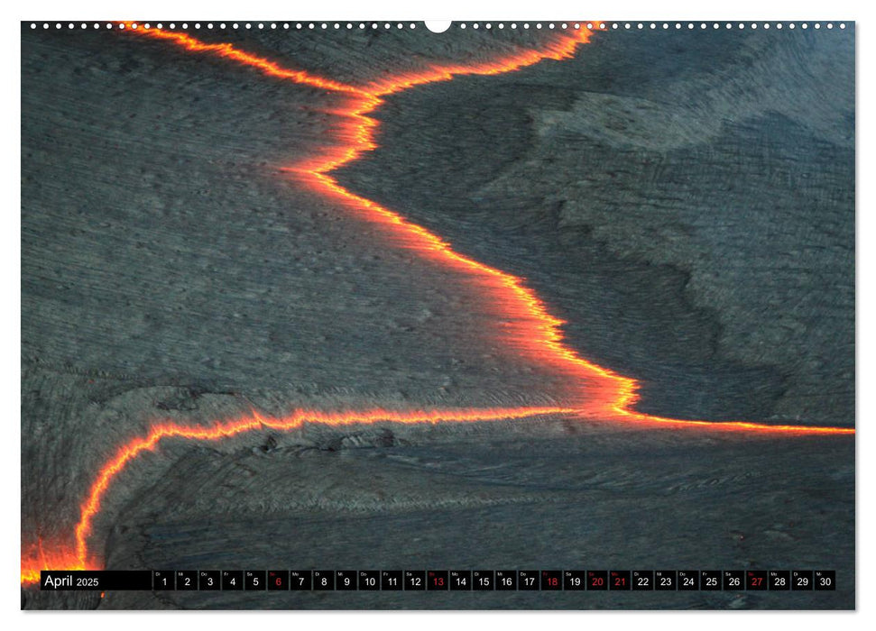 Hawaiian Lava - Die Schönheit von Feuergöttin Pele (CALVENDO Wandkalender 2025)