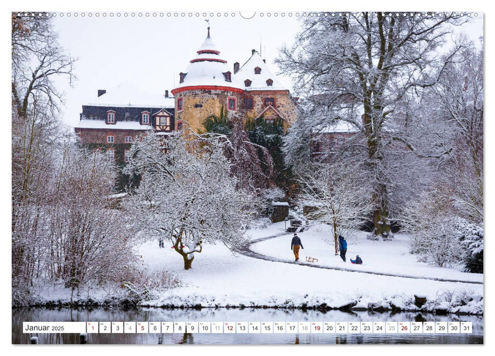 Mittelhessens Burgen und Schlösser (CALVENDO Wandkalender 2025)