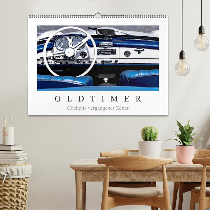 Oldtimer - Cockpits vergangener Zeiten (CALVENDO Wandkalender 2025)