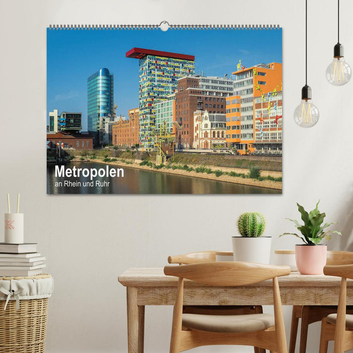 Metropolen an Rhein und Ruhr (CALVENDO Wandkalender 2025)