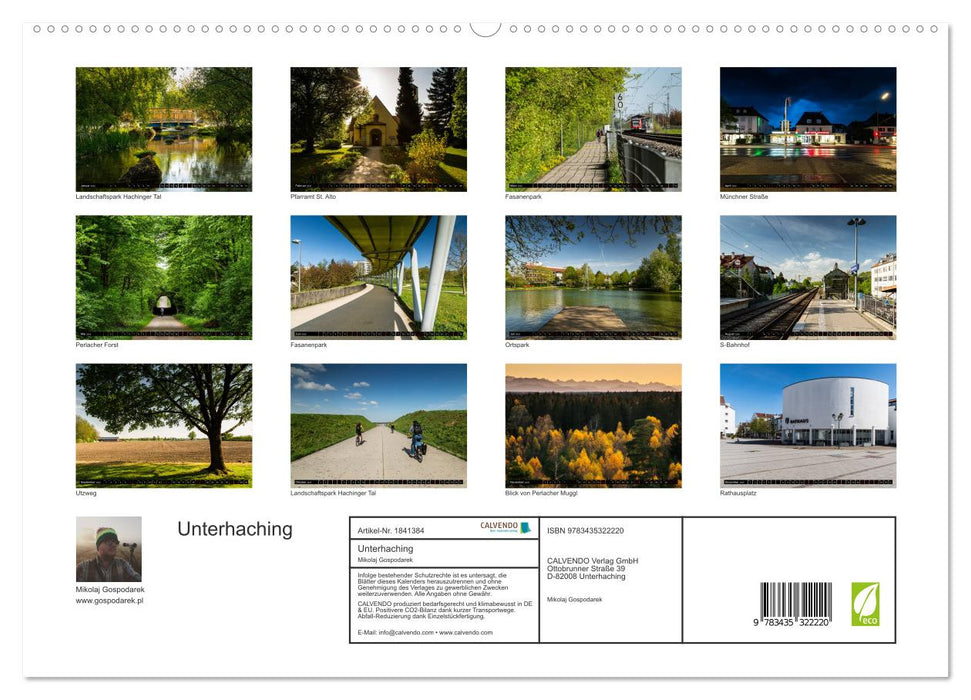 Unterhaching (CALVENDO Premium Wandkalender 2025)