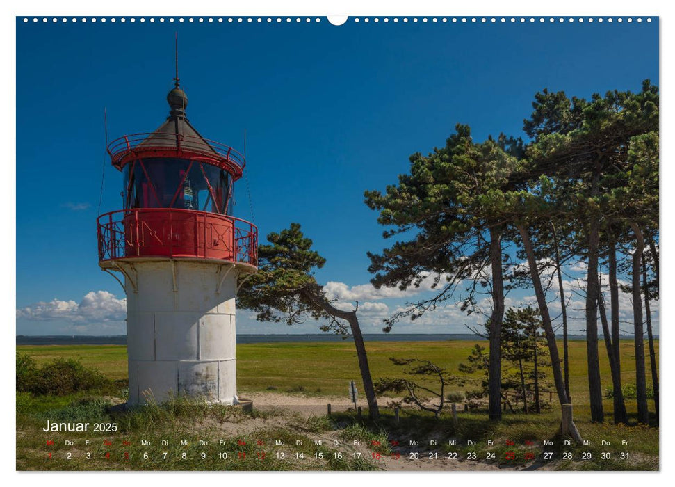 Die schönsten Leuchttürme - Deutsche Ostsee (CALVENDO Wandkalender 2025)