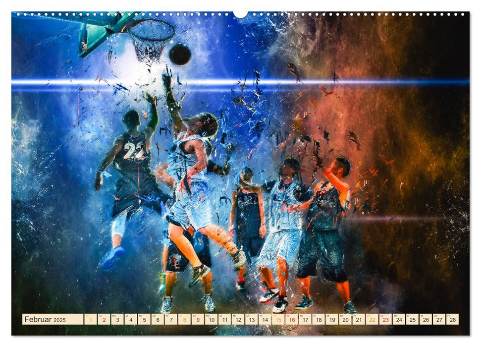 Basketball extrem (CALVENDO Premium Wandkalender 2025)