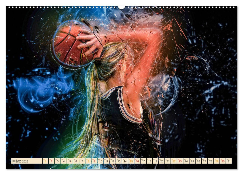 Basketball extrem (CALVENDO Premium Wandkalender 2025)