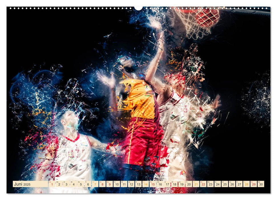 Basketball extrem (CALVENDO Premium Wandkalender 2025)