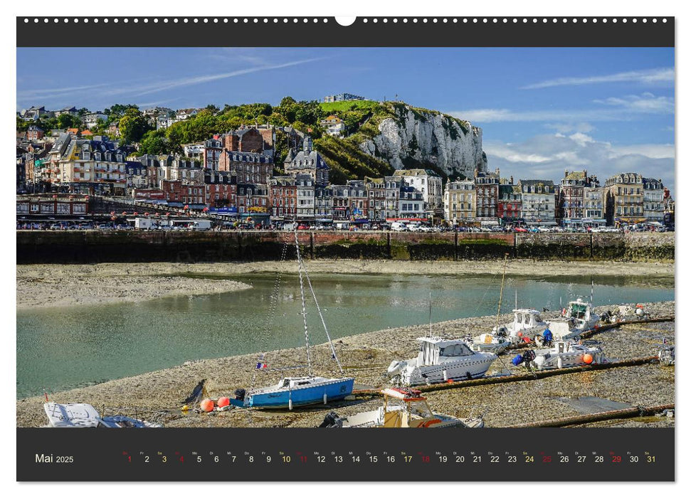 Normandie - Raue Küste und malerische Hafenstädte (CALVENDO Premium Wandkalender 2025)