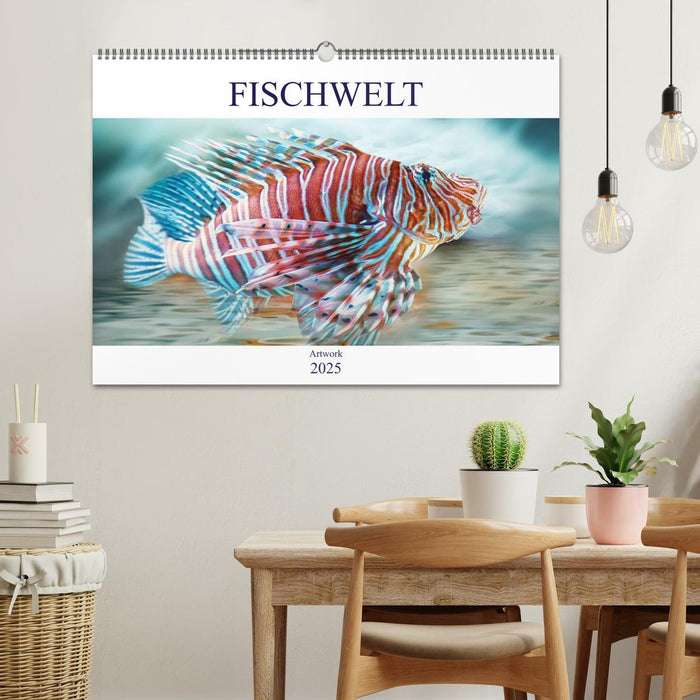 Fischwelt - Artwork (CALVENDO Wandkalender 2025)