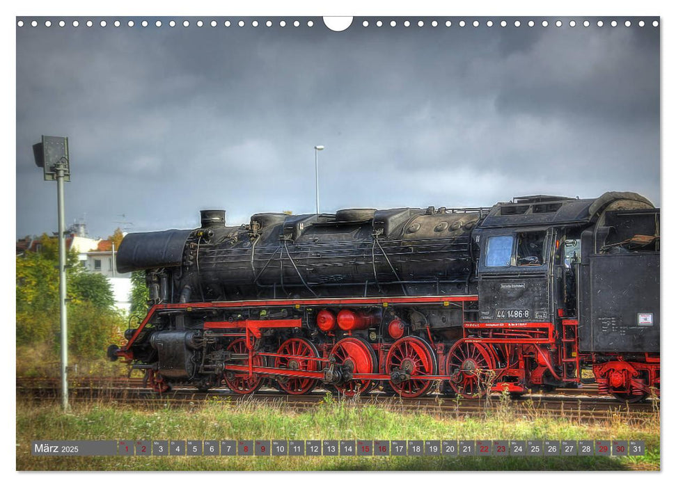 Diesel & Eisen - Bahnbetrieb auf Anhalts Nebenbahn (CALVENDO Wandkalender 2025)