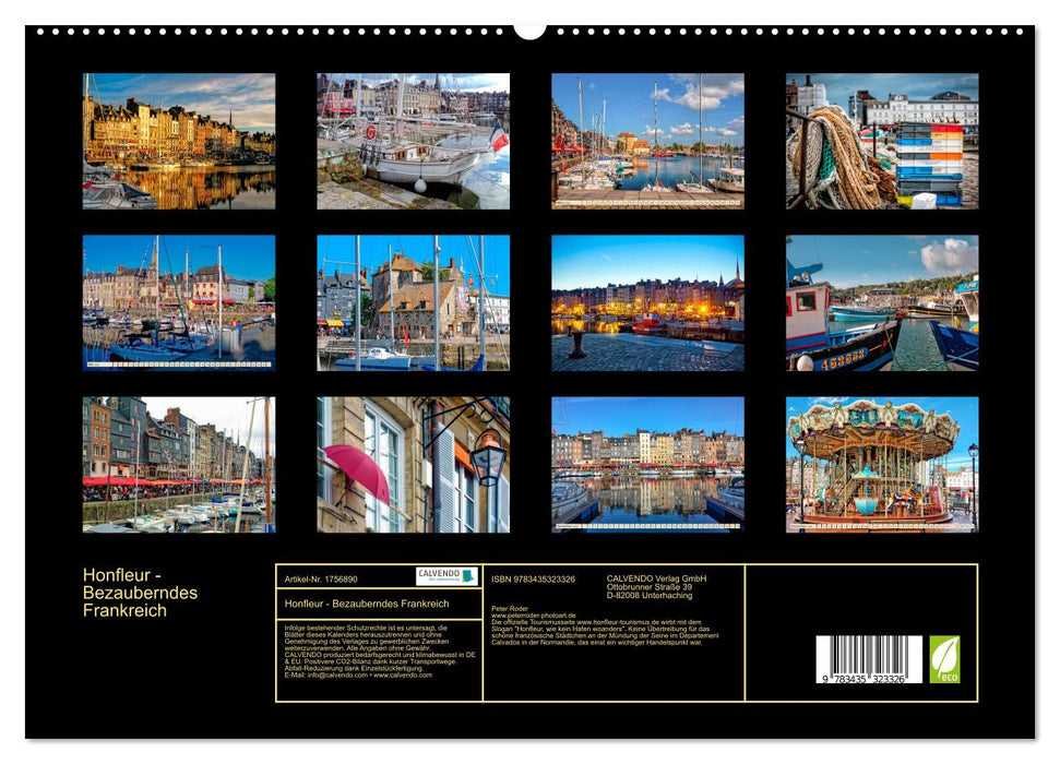 Honfleur - Bezauberndes Frankreich (CALVENDO Premium Wandkalender 2025)