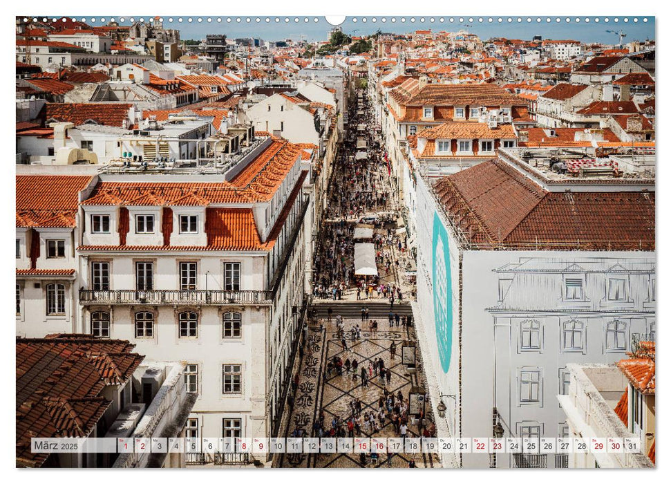 Lissabon Stadtansichten (CALVENDO Premium Wandkalender 2025)