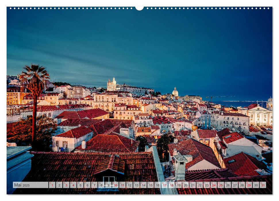 Lissabon Stadtansichten (CALVENDO Premium Wandkalender 2025)