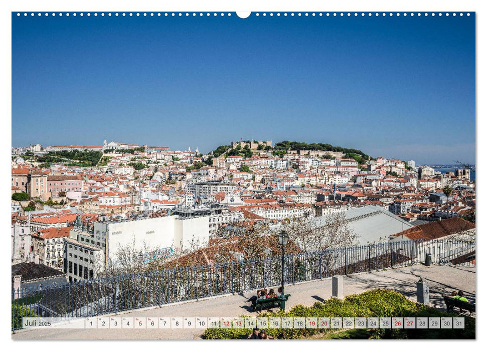 Lissabon Stadtansichten (CALVENDO Premium Wandkalender 2025)