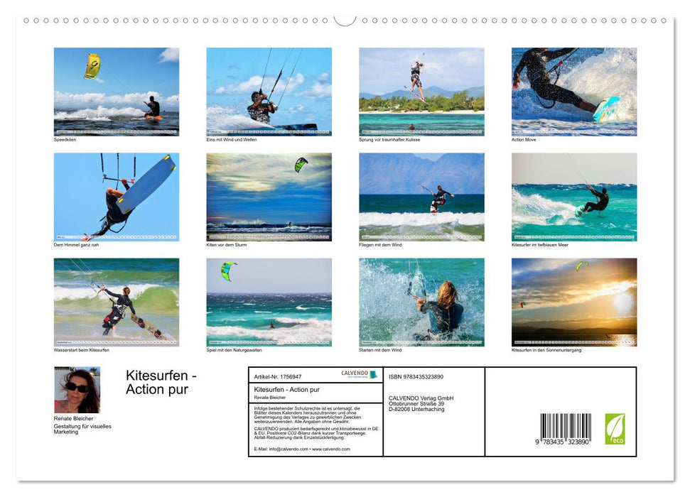 Kitesurfen - Action pur (CALVENDO Premium Wandkalender 2025)