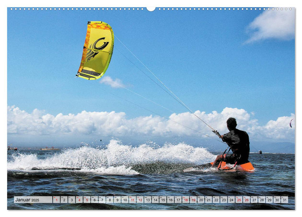 Kitesurfen - Action pur (CALVENDO Premium Wandkalender 2025)