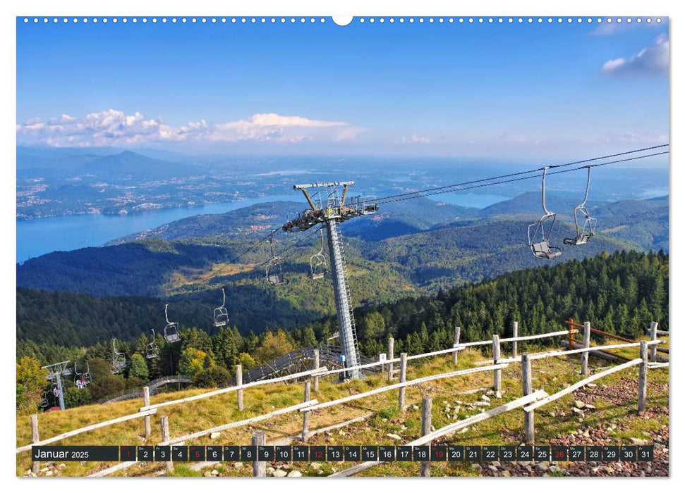 Lago Maggiore - Bezaubernde Orte am Westufer (CALVENDO Premium Wandkalender 2025)