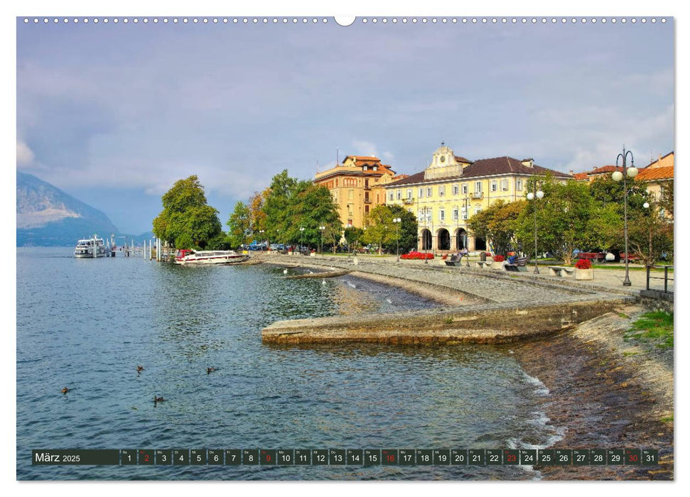 Lago Maggiore - Bezaubernde Orte am Westufer (CALVENDO Premium Wandkalender 2025)