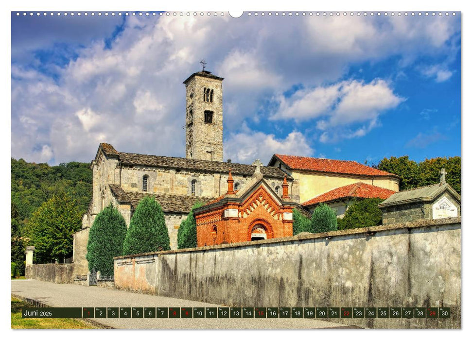 Lago Maggiore - Bezaubernde Orte am Westufer (CALVENDO Premium Wandkalender 2025)