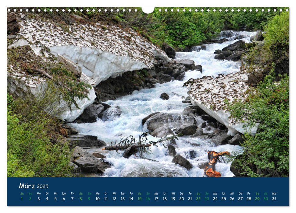 Bergwelt Hohe Tauern - Wandergenuss in alpiner Landschaft (CALVENDO Wandkalender 2025)