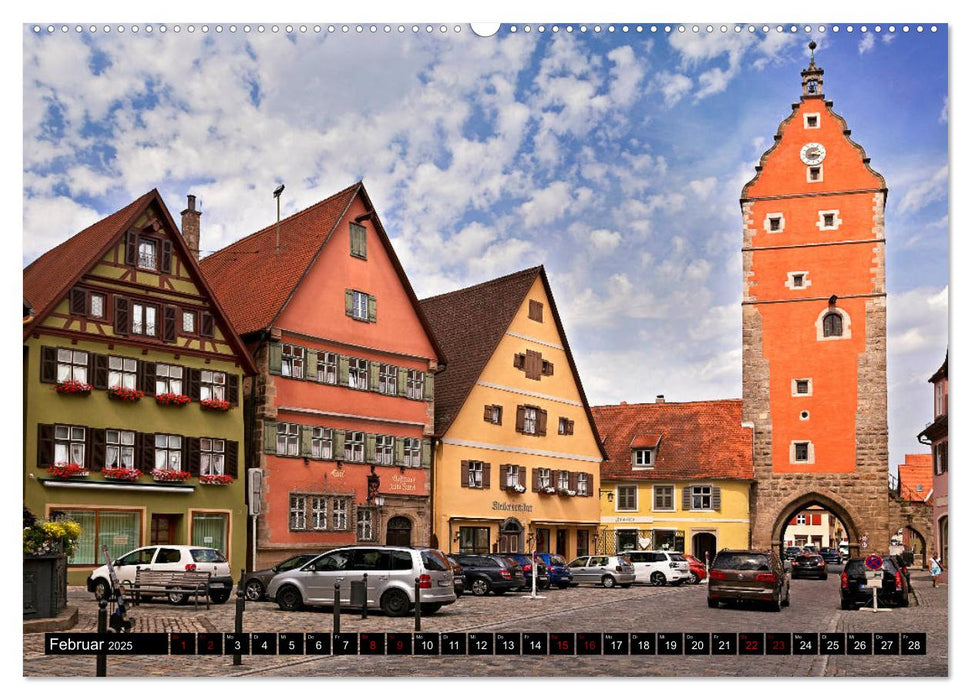 DINKELSBÜHL - ALTSTADT IMPRESSIONEN (CALVENDO Wandkalender 2025)