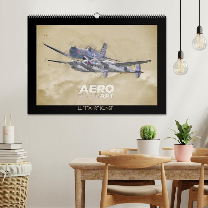 Aero Action Art - Luftfahrt Kunst (CALVENDO Wandkalender 2025)