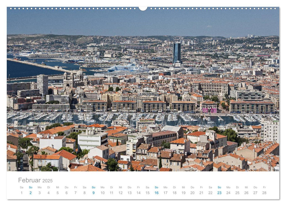 Marseille Maritime Metropole (CALVENDO Premium Wandkalender 2025)