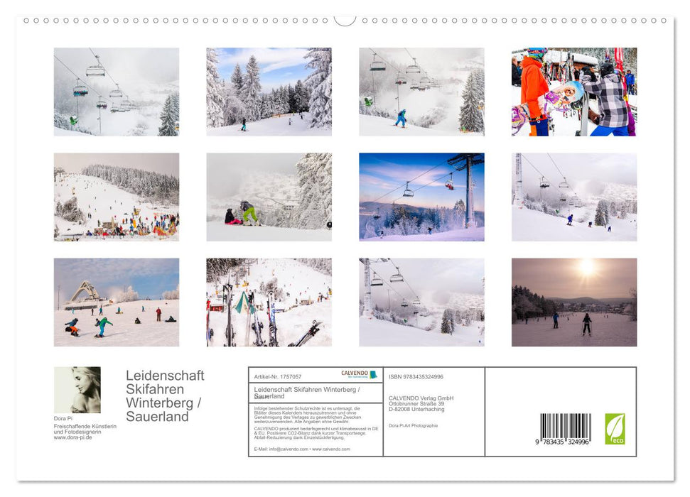 Leidenschaft Skifahren Winterberg / Sauerland (CALVENDO Premium Wandkalender 2025)