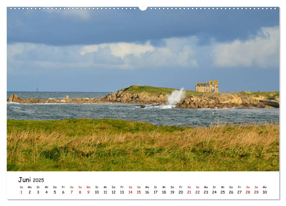 Bretagne. Département Finistère - Côte des Abers (CALVENDO Wandkalender 2025)