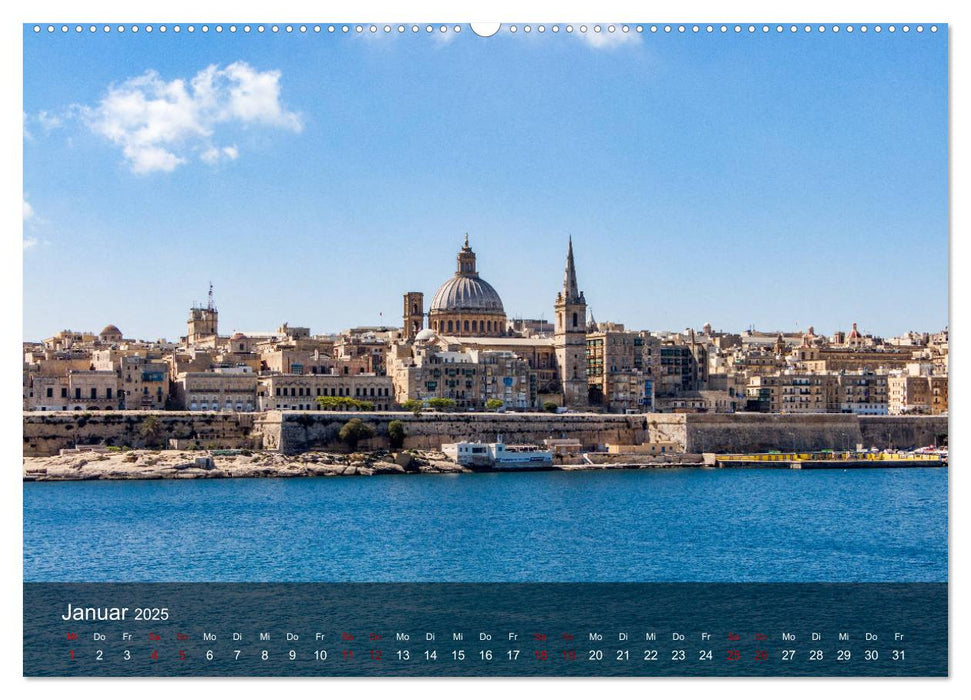 Malta entdecken Malta, Gozo, Comino (CALVENDO Premium Wandkalender 2025)