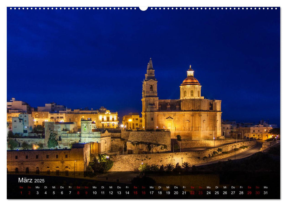 Malta entdecken Malta, Gozo, Comino (CALVENDO Premium Wandkalender 2025)