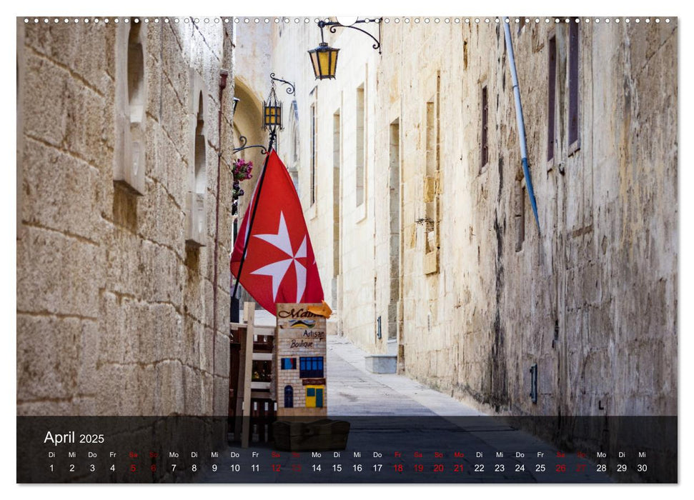 Malta entdecken Malta, Gozo, Comino (CALVENDO Premium Wandkalender 2025)