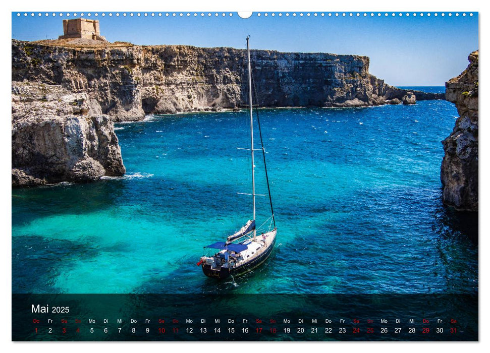 Malta entdecken Malta, Gozo, Comino (CALVENDO Premium Wandkalender 2025)